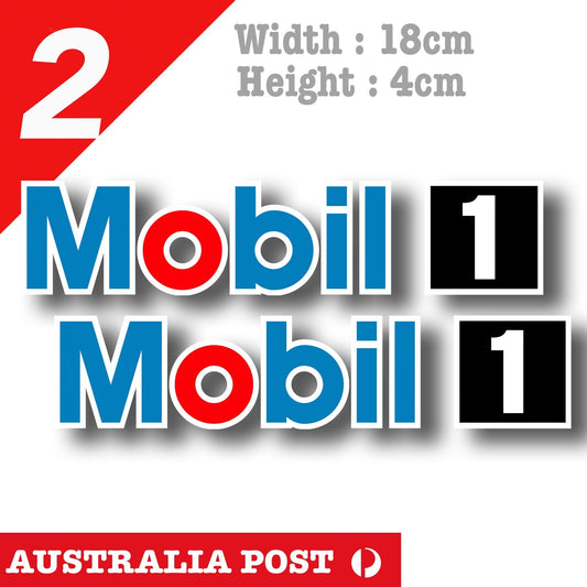 MOBIL 1 Motor Oil  Logo, MOBIL1  Logo Stickers