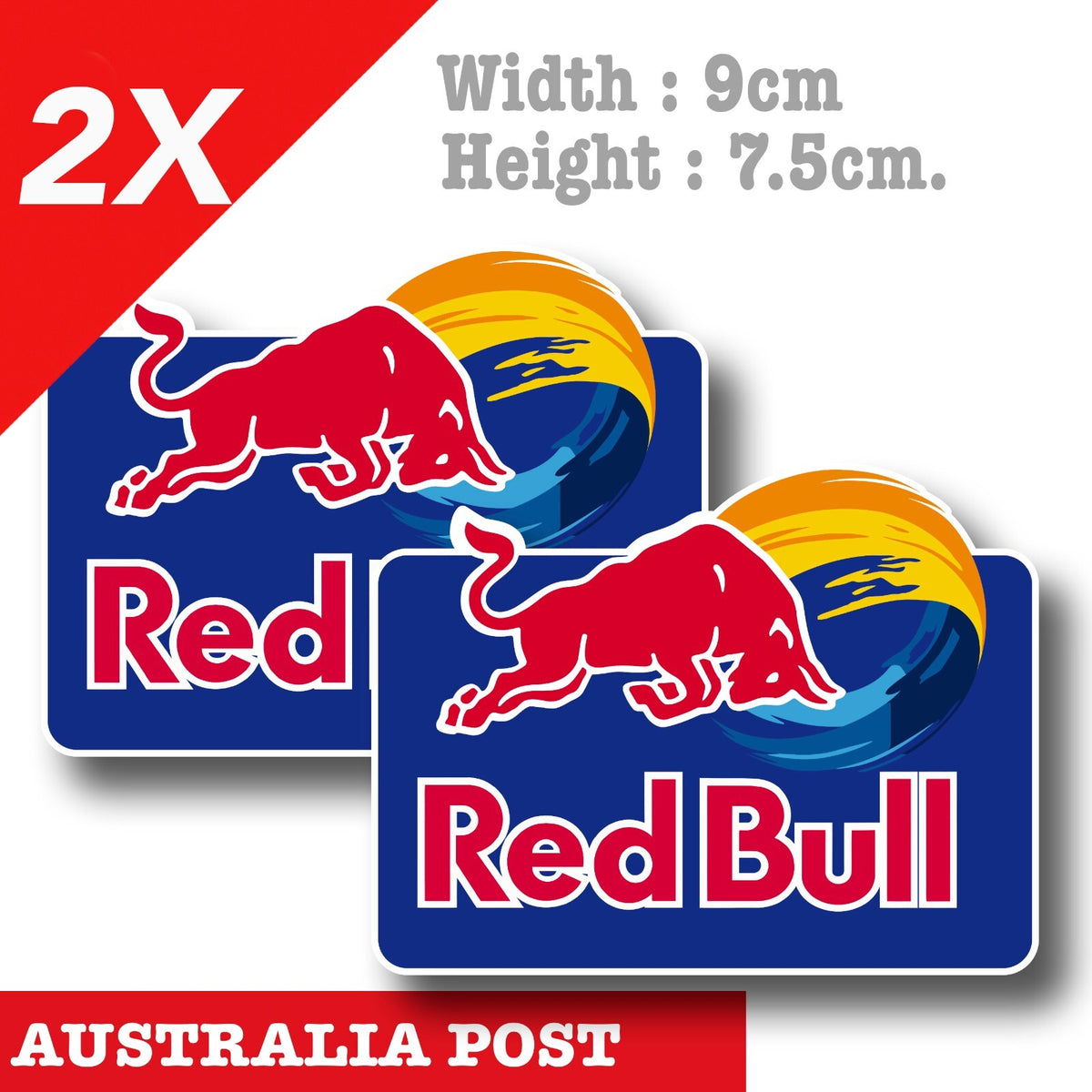 Red Bull Logo x2 Decal Sticker
