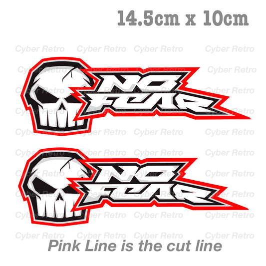 NO FEAR SKUlLL Motorcycle Helmet GpSport  Decal Sticker 