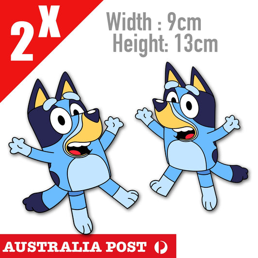 Bluey The Happy Dog Cartoon Stickers