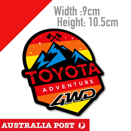 Toyota HILUX TRD Adventure 4WD Logo, 4x4 Off Road, Hilux Toyota  Stickers
