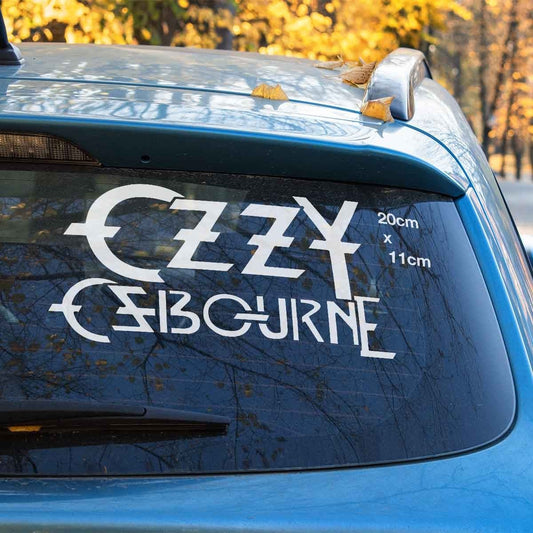 Ozzy Osbourne Heavy Metal R.I.P Logo Car Window Sticker