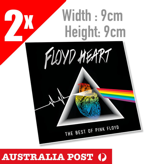 Pink Floyd Heart Logo 2x Sticker