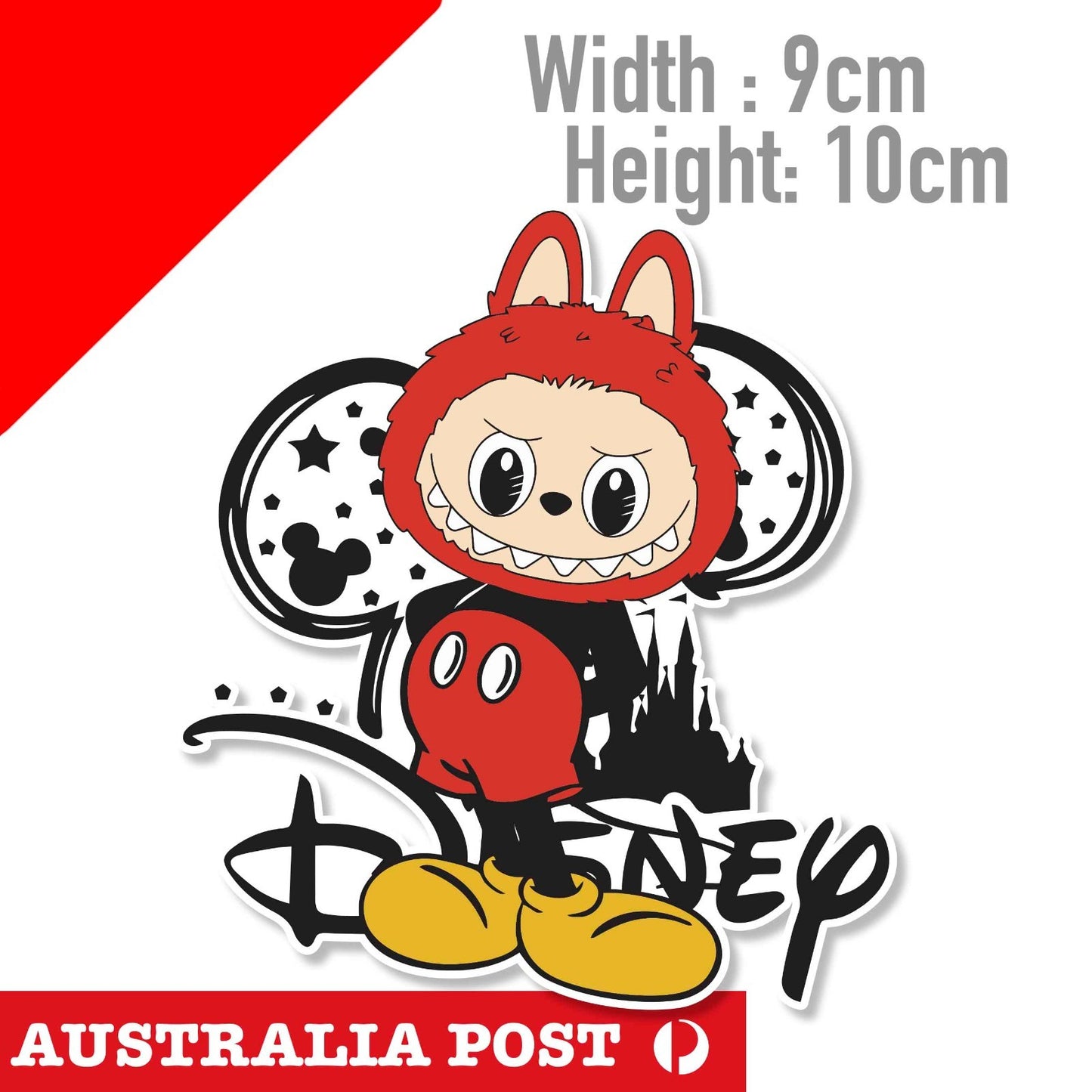 LaBUBU The Monsters Mickey Mouse FunnySTICKER