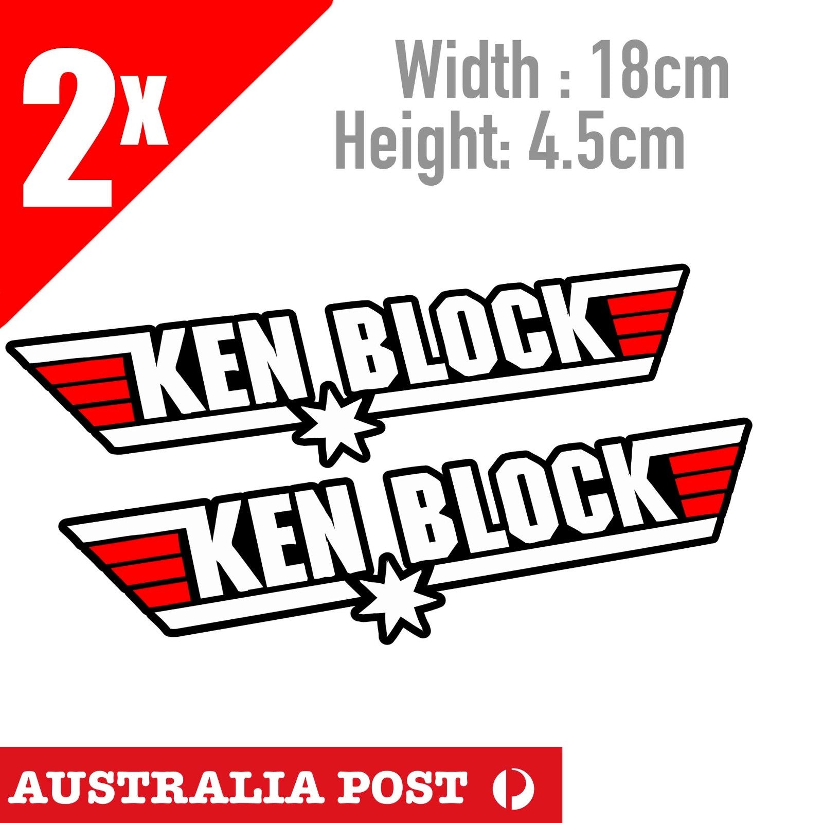 Ken Block 43 Ken Block Skull Logo  JDM DRIFT RIP  Top Gun Logo x2 Sticker