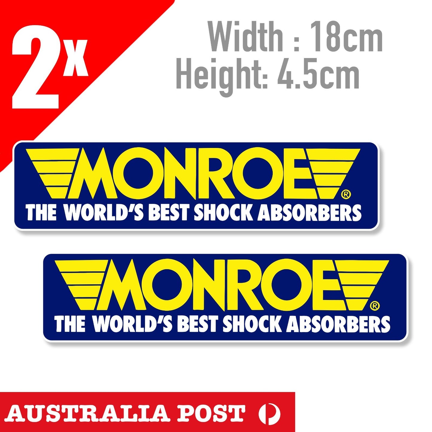 MONROE SHOCK ABSORBERS Logo Banner Stickers