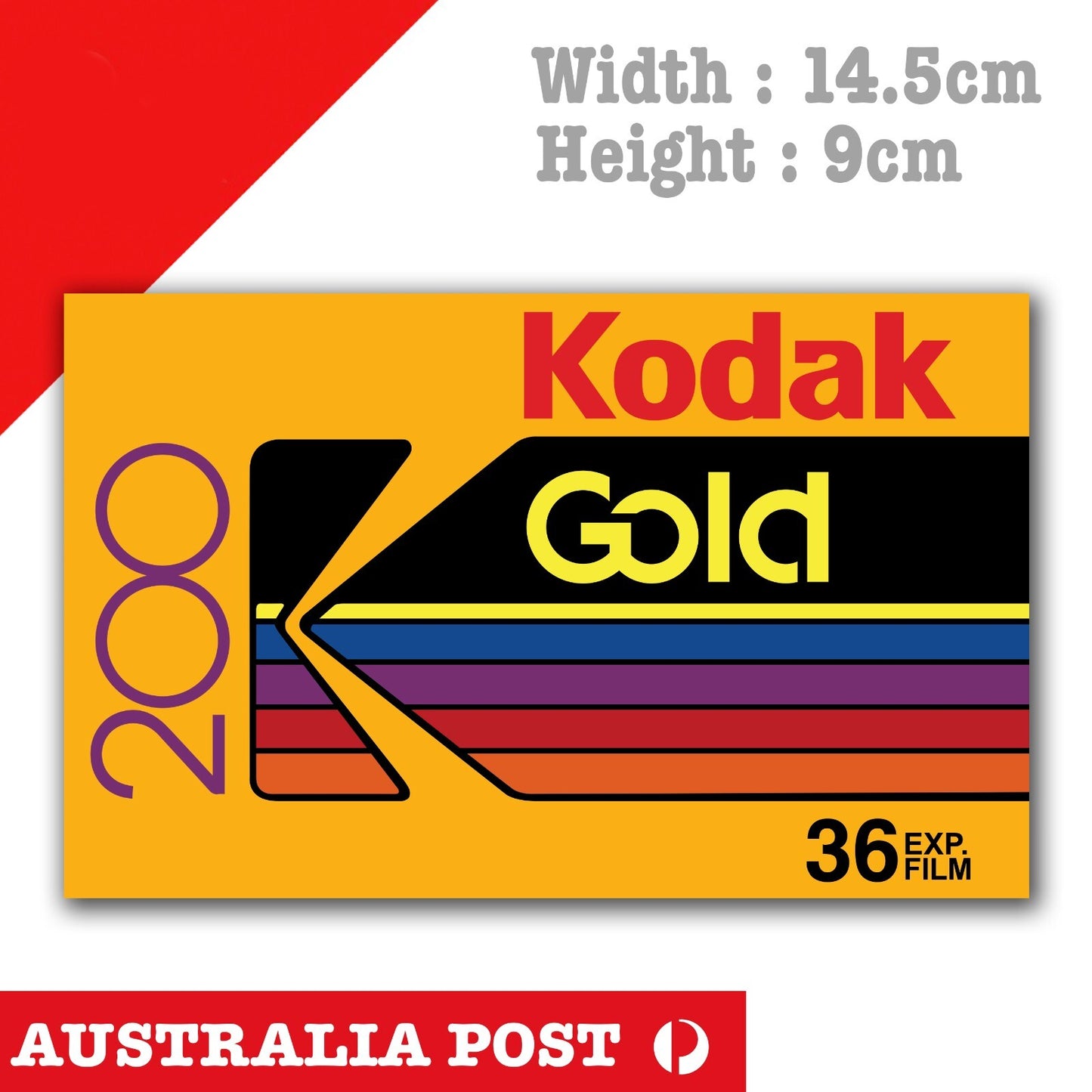Kodak Film 200 film 36 Exposure , Kodak Film Logo Sticker