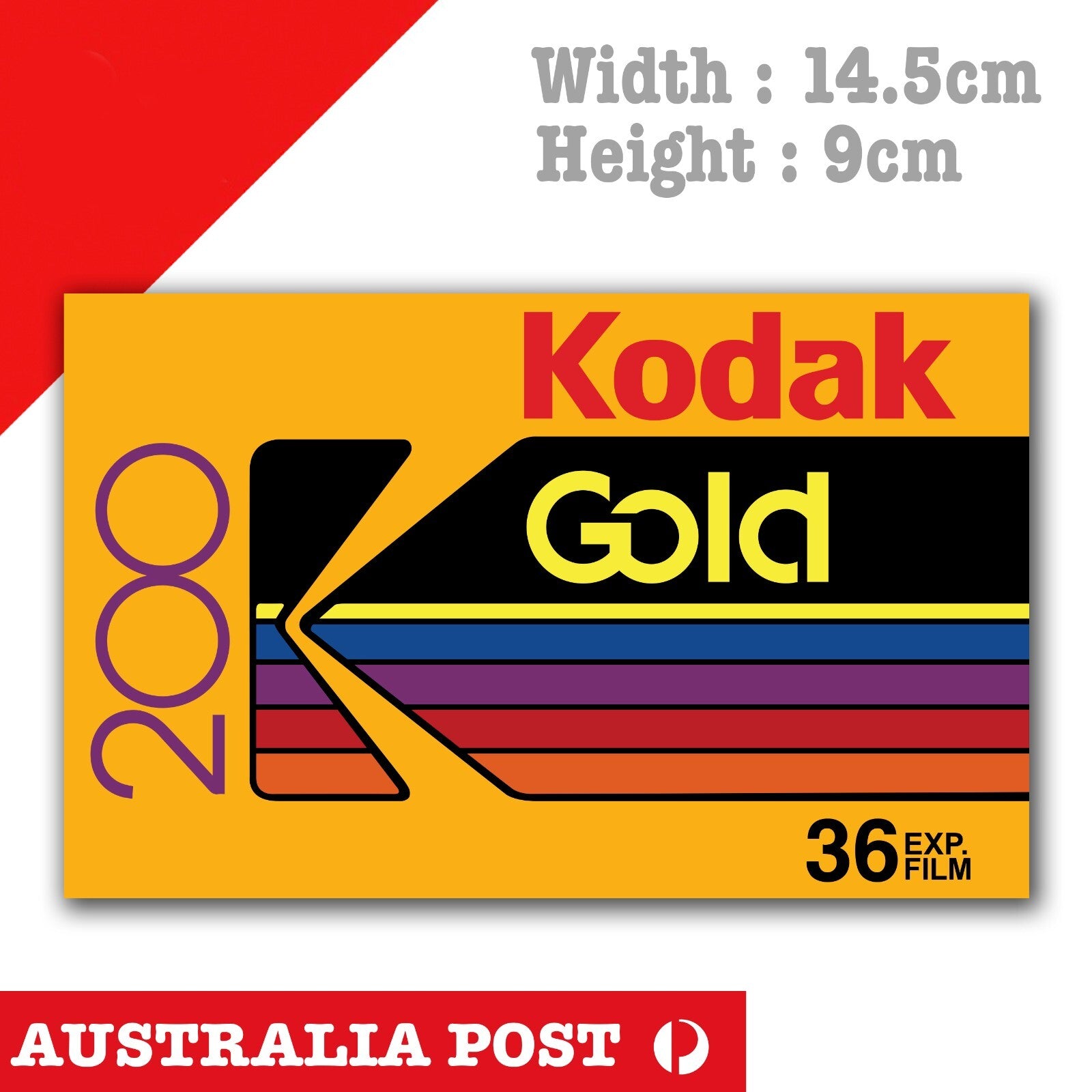 Kodak Film 200 film 36 Exposure , Kodak Film Logo Sticker