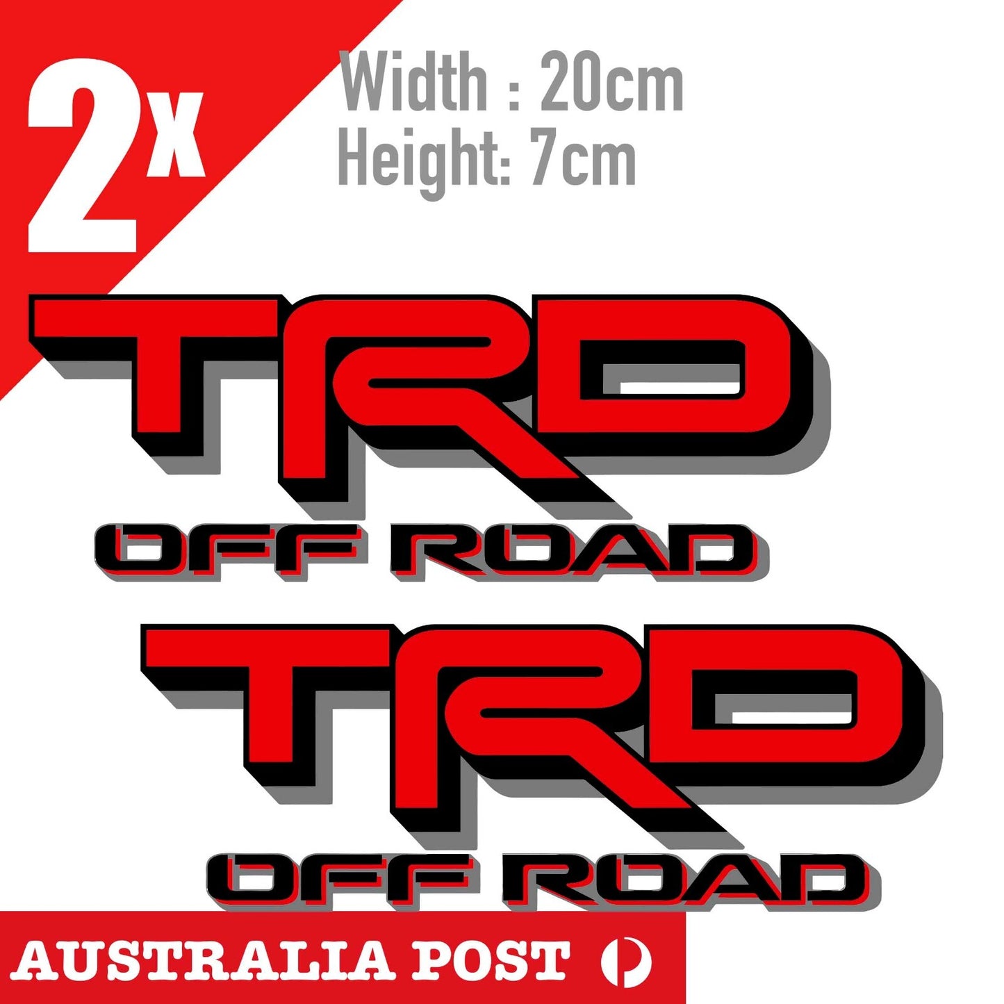 Toyota TRD Off Road Logo, 4x4 Off Road, Hilux Toyota  TRD Vintage Stickers