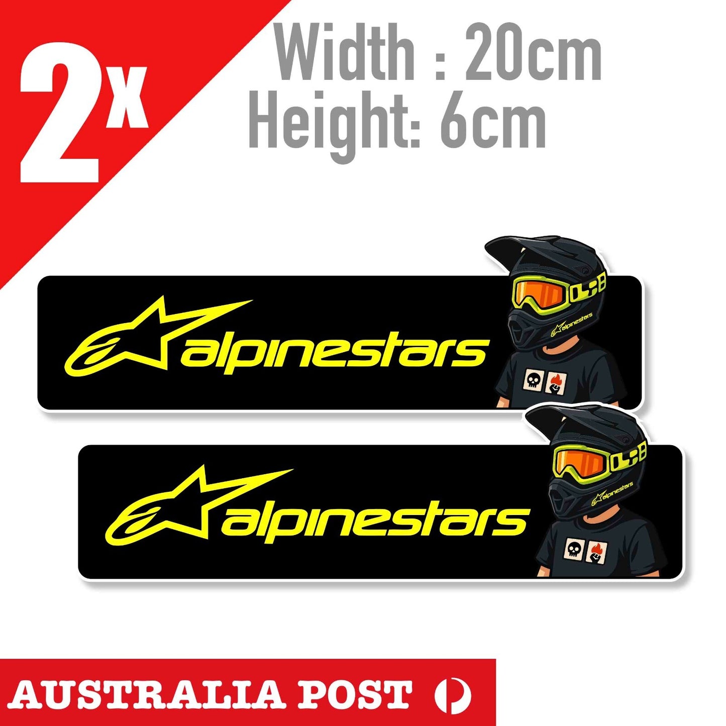 AlpineStars Banner Motorcycle Banner Logo Stickers
