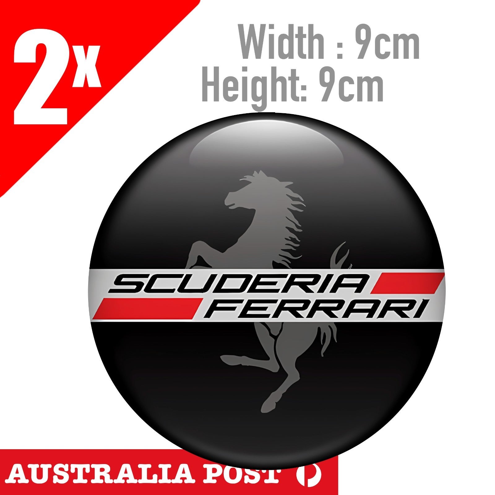 Ferrari Scuderia, Ferrari Round LOGO 2x Sticker