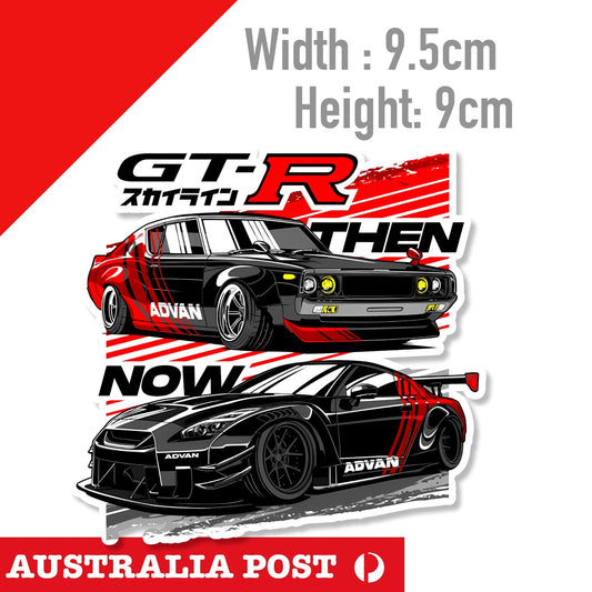 NISSAN Advan GTR Black Godzilla JDM Racing Car Sticker