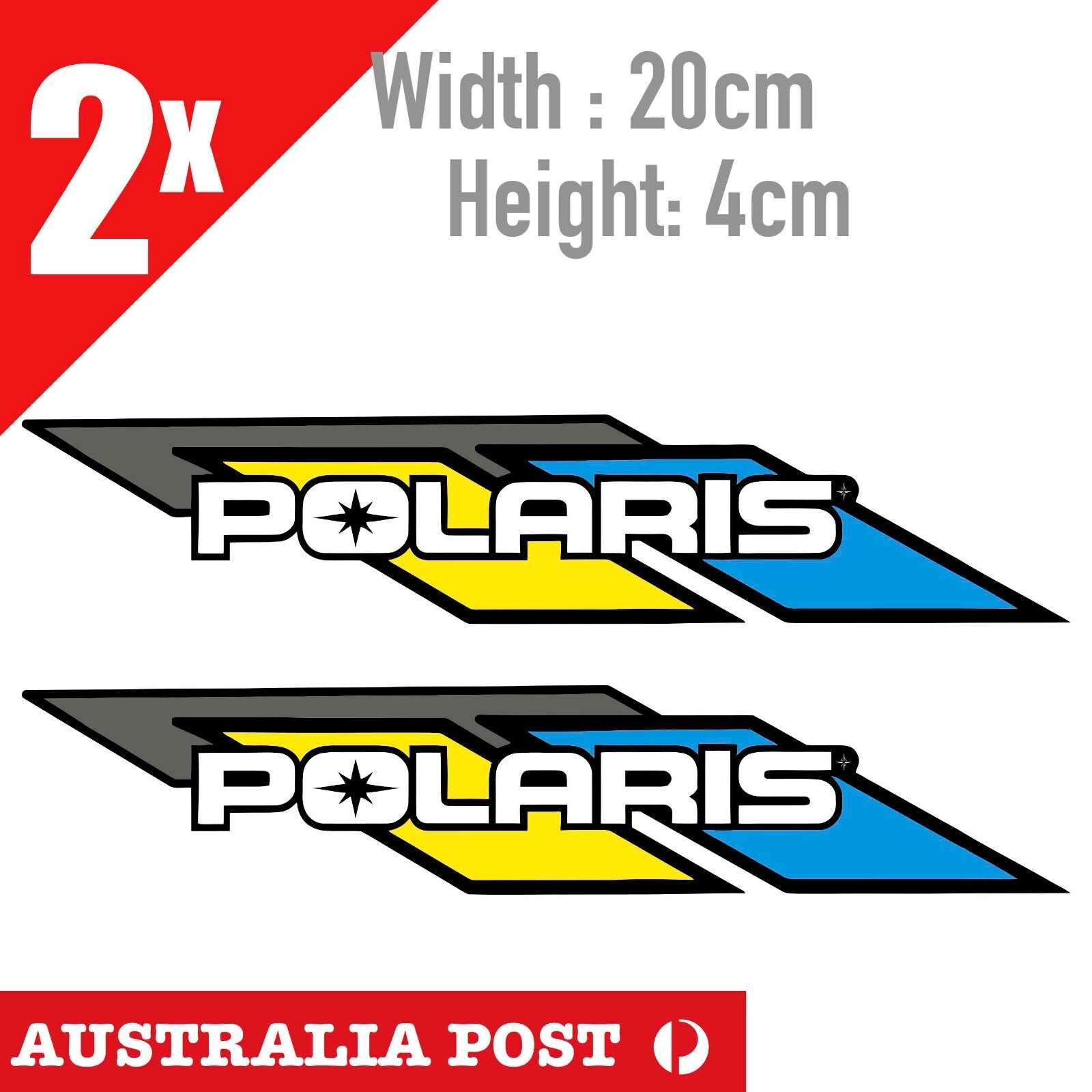 Polaris  Terrain Domination Banner  2x Stickers