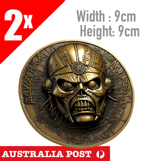 Iron Maiden Coin Style  Decal band album  Sticker