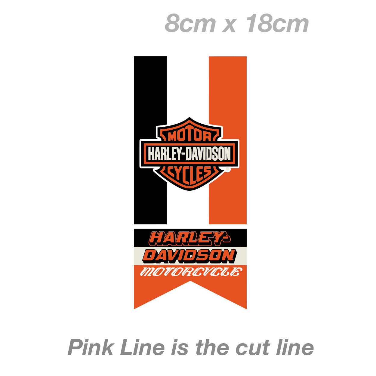 Harley Davidson Motorcycle Banner , Helmet Motorcycle  Sticker 
