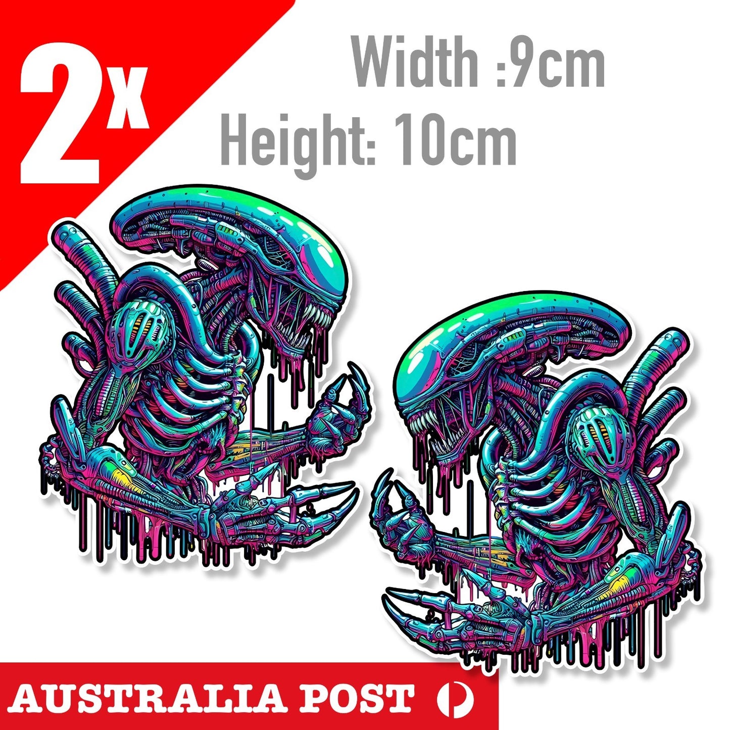 Alien Vs Predator 2x  Sticker