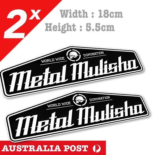 Metal Mulisha , WORLD WIDE DOMINATION, Off Road Australian Flag Helmet Stickers