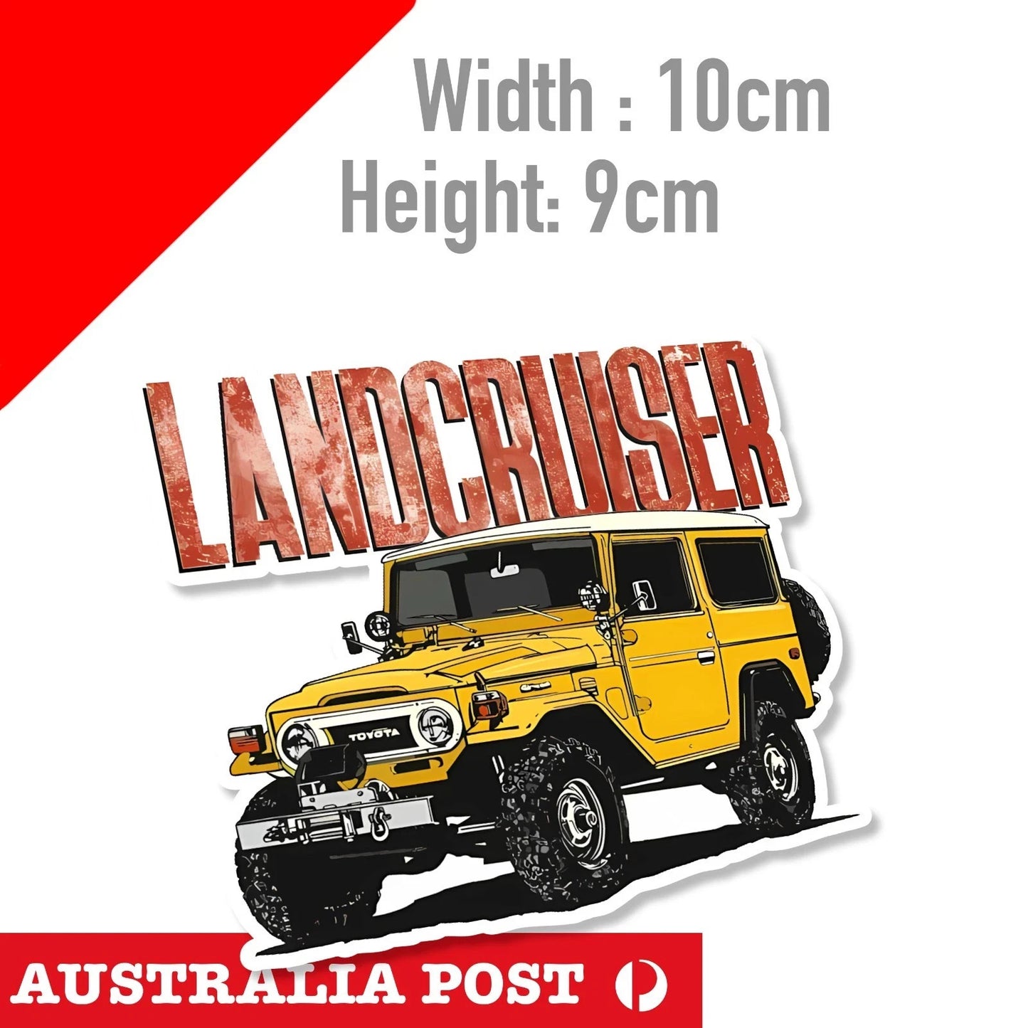 TOYOTA LANDCRUISER STICKER FOR MANCAVE TOOLBOX WELDER ETC Decal