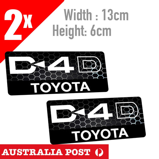Toyota D-4D Prado, Hilux, V8 fits Toyota Prado Diesel Landcruiser Sticker