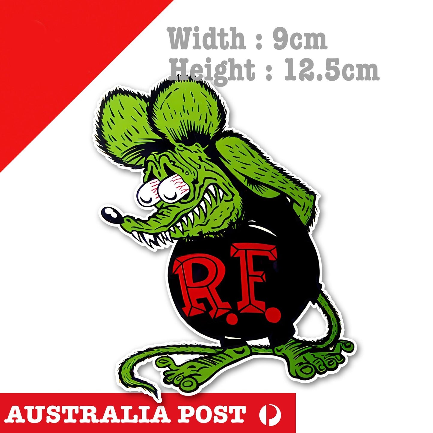 Rat Fink Black Sticker