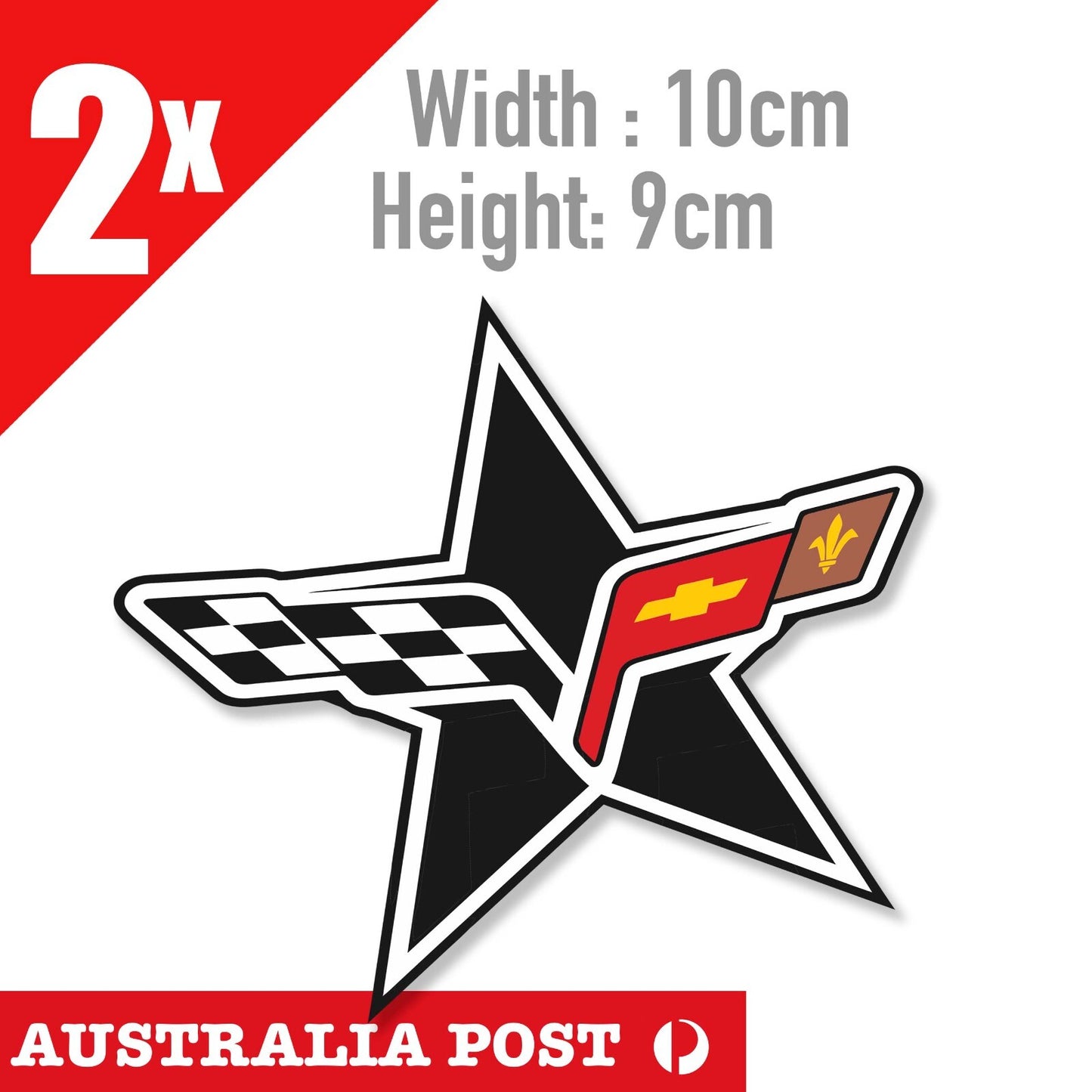 Chevrolet Corvette C6 Star Logo Sticker