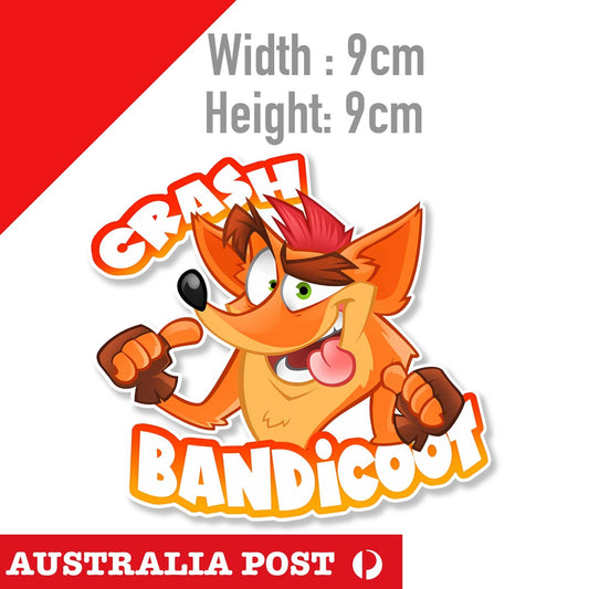 Crash Bandicoot Fox Game Decal Sticker