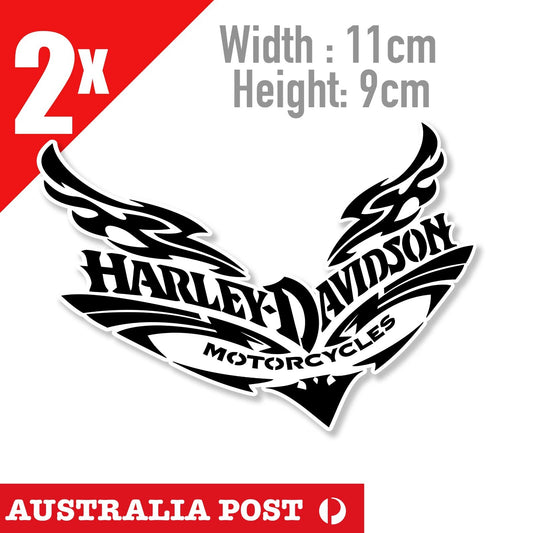 Black Logo Harley Davidson  Motorcycle, Fuel Tank,Helmet Sticker