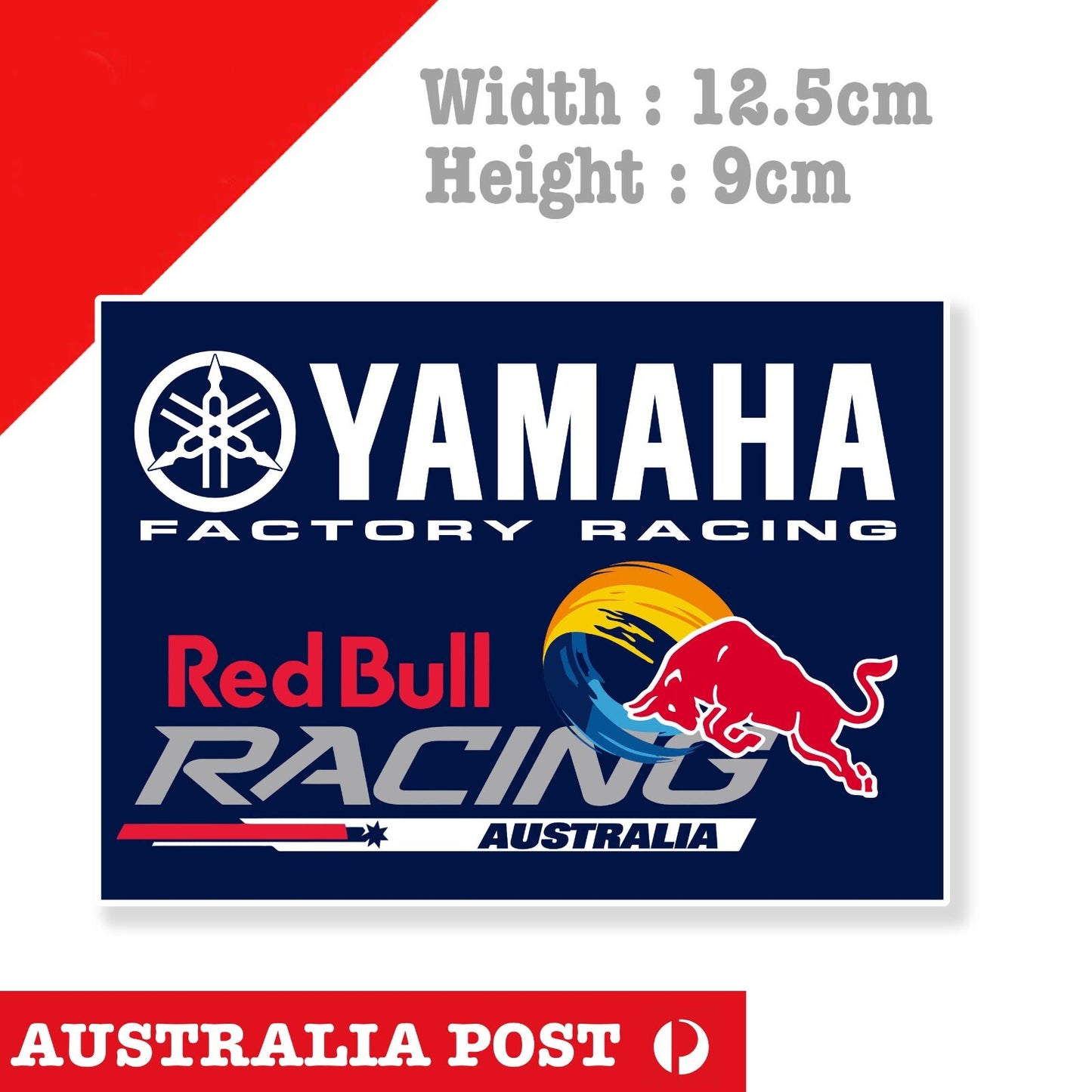 YAMAHA Motorcycle Red Bull Racing, Yamaha Factory Racing Logo Sticker