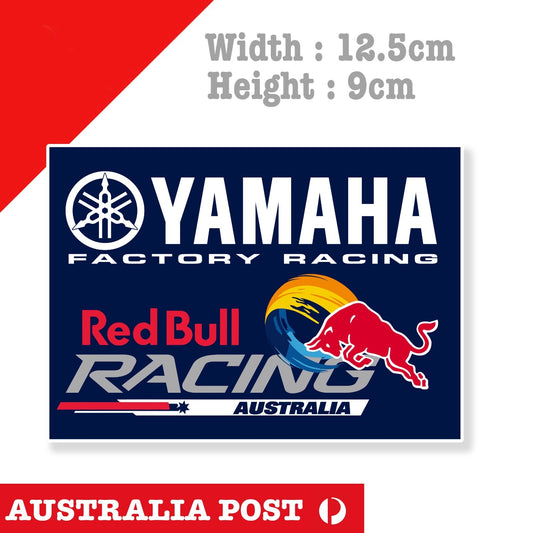 YAMAHA Motorcycle Red Bull Racing, Yamaha Factory Racing Logo Sticker