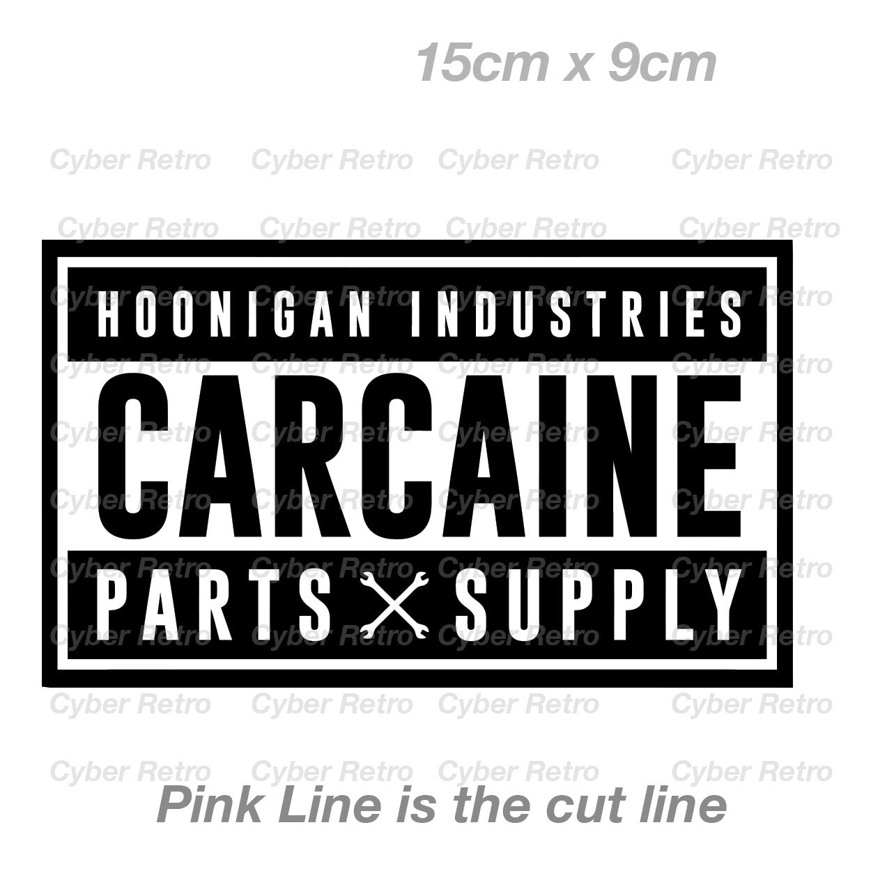 HOONIGAN CARCAINE PARTS SUPPLY STICKER Logo Sticker 
