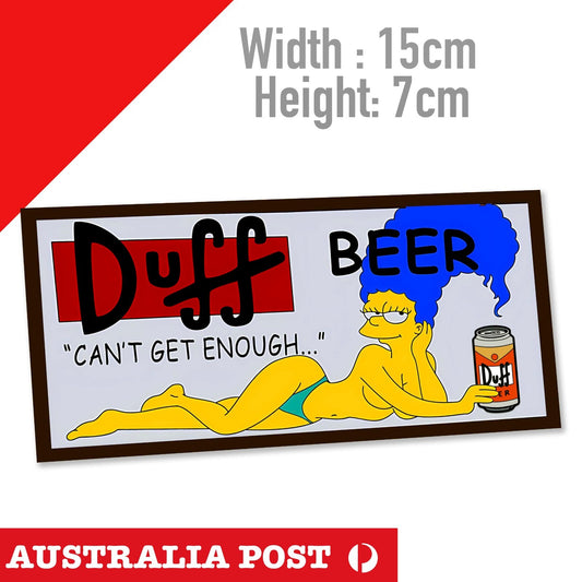 Playboy Marge Simpson DUFF BEER Banner Vinyl Sticker