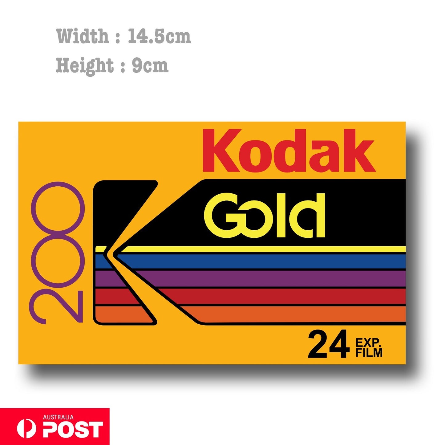 Kodak Film 200 film Logo  Decal Sticker