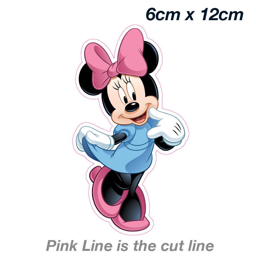 Minnie Mouse Funny Laptop , Car  Vinyl  Sticker 