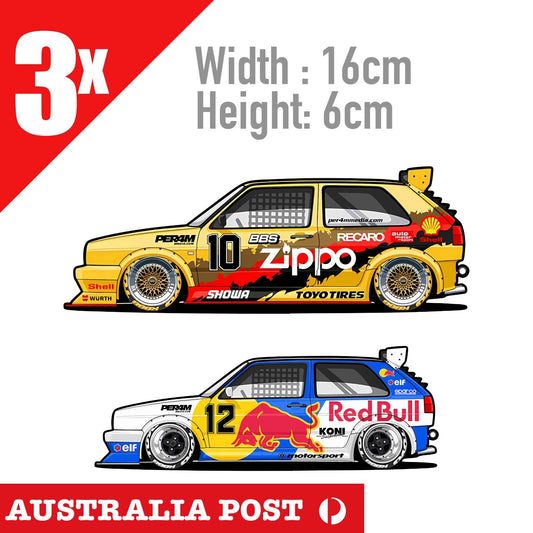 Red Bull & ZIPPO Racing Car, Fridge Laptop , Car Sticker