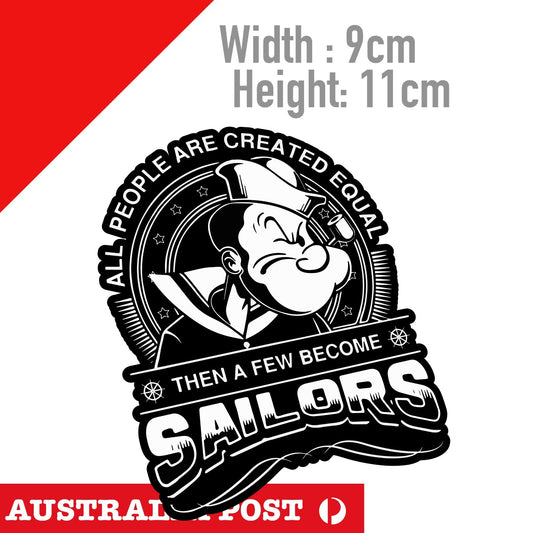 POPEYE Sailor Badge  Sticker