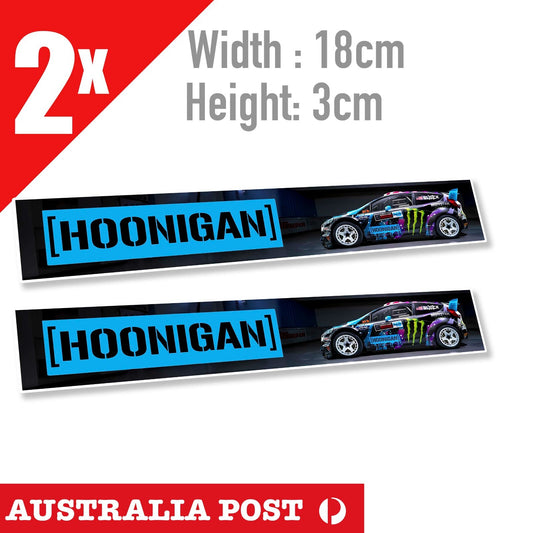 Hoonigan FORD RACING banner JDM  Ken Block 43 Logo Melting Decal Vinyl Stickers