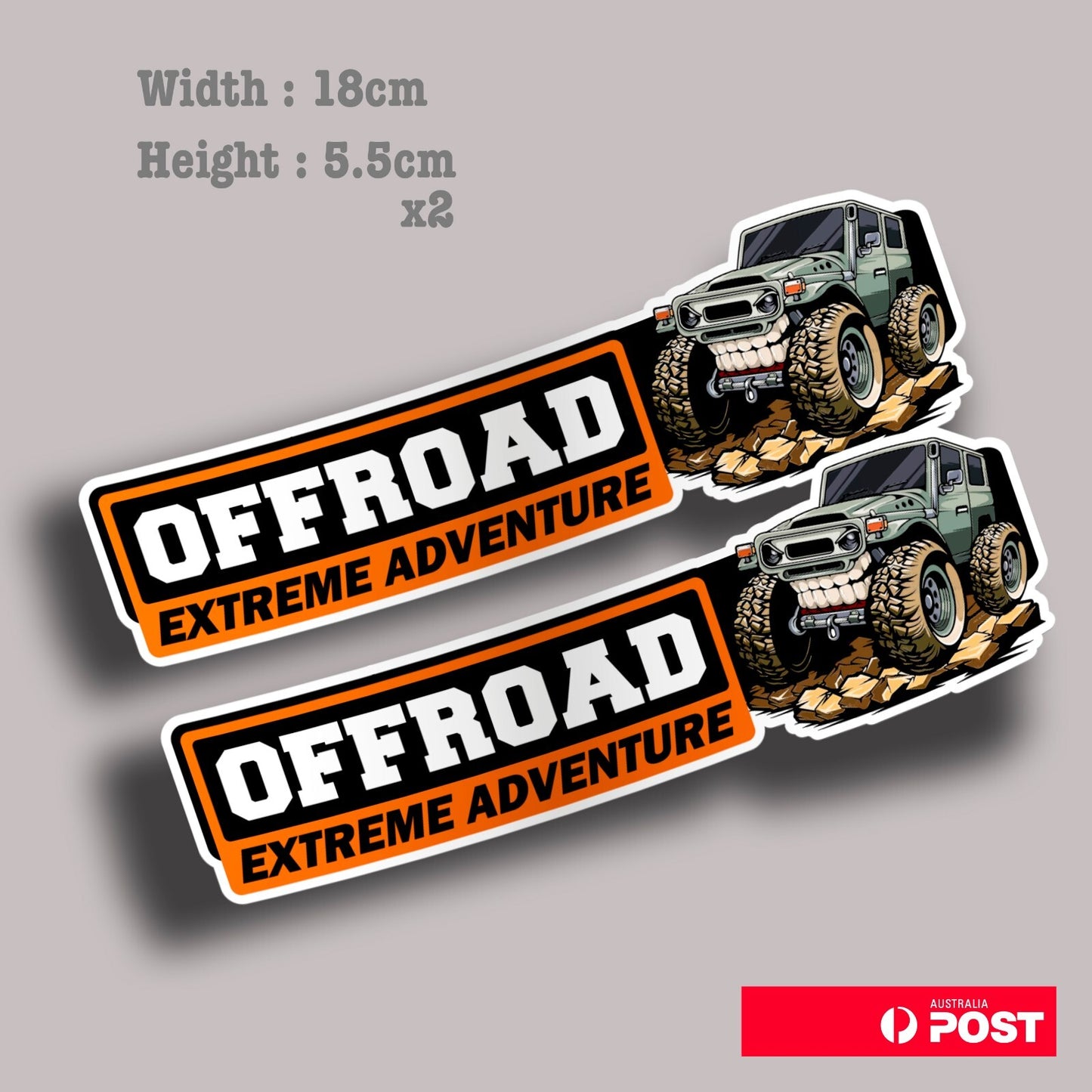 TOYOTA Off Road Extreme Adventure Land Cruiser, 4x4 Hilux 4WD Sticker 