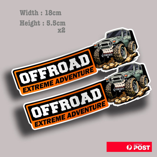 TOYOTA Off Road Extreme Adventure Land Cruiser, 4x4 Hilux 4WD Sticker 