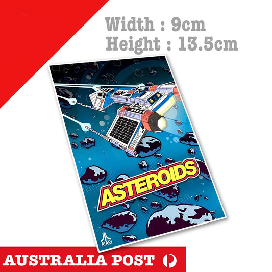 Asteroids Vintage Arcade Retro ATTARI Game Logo ATARI Sticker