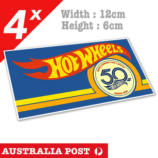 Hot Wheels 50 Anniversary Logo  Vinyl  Stickers