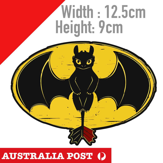Hiccup Baby Toothless - How to Train Your Dragon Cartoon  Logo Sticker