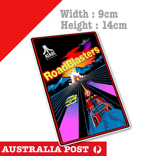 Road Blaster Vintage Arcade Retro ATTARI Game Logo ATARI Sticker