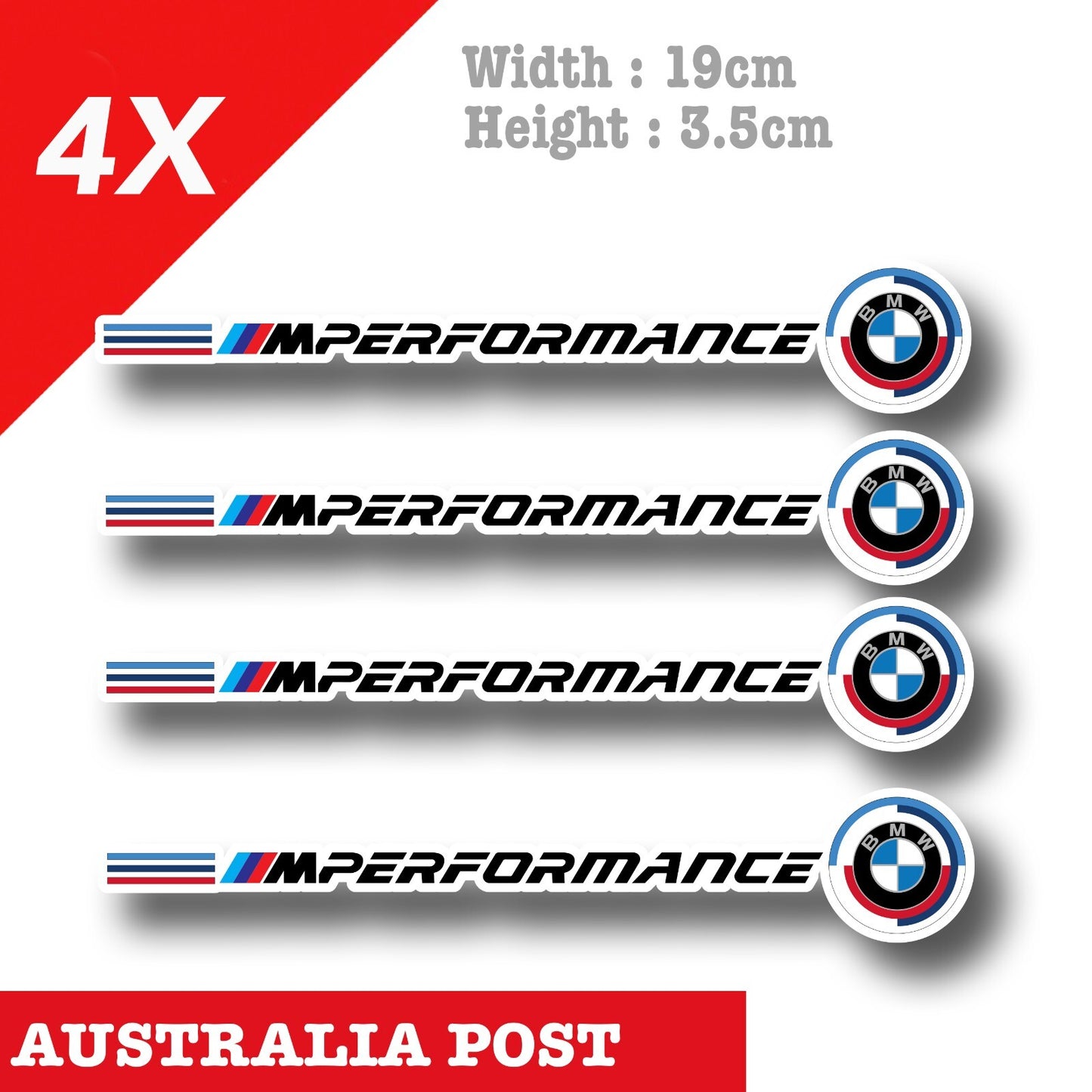 BMW PERFORMANCE M Badge Logo Decal  Stickers