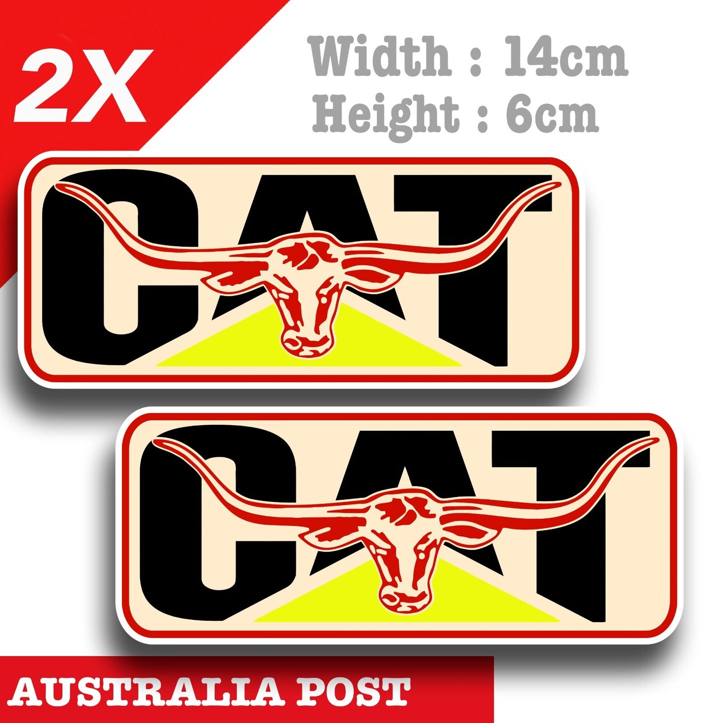 Caterpillar Bull Head Logo Decal Sticker 