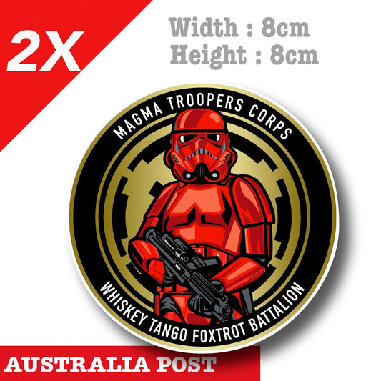 Star Wars Red Storm Trooper, Storm Trooper Badge  Decal Sticker