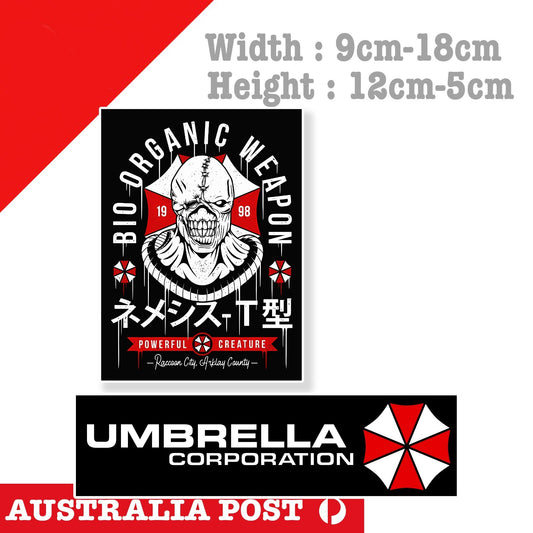UMBRELLA CORPORATION BIOHAZARD Resident Evil Nemesis S.T.A.R.S. hunter Sticker