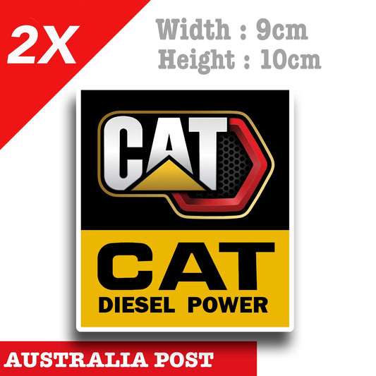 Caterpillar Diesel Power Logo x2  Decal Vinyl Stickers