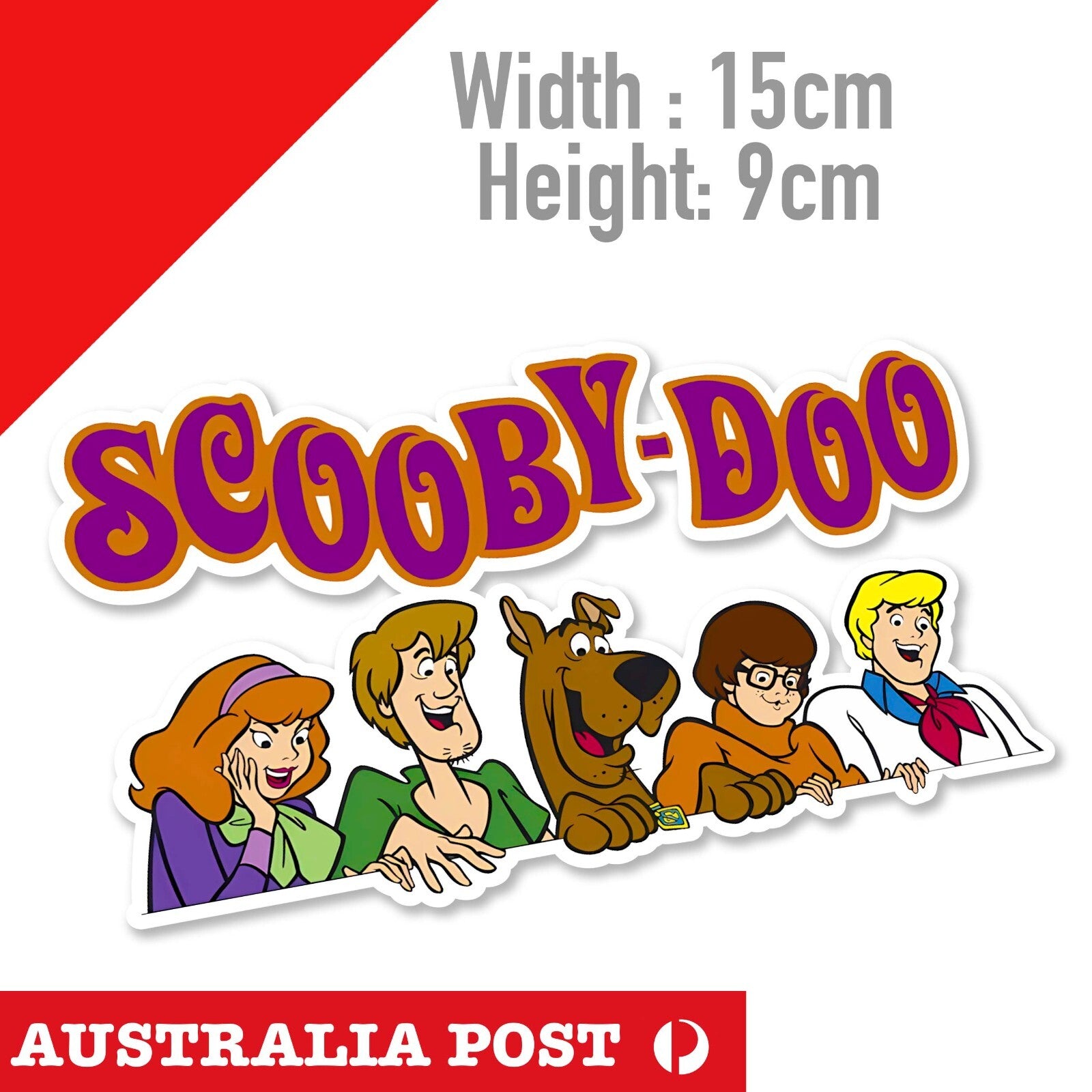 Scooby Doo GANG Logo, Laptop , Car  Vinyl Large  Sticker