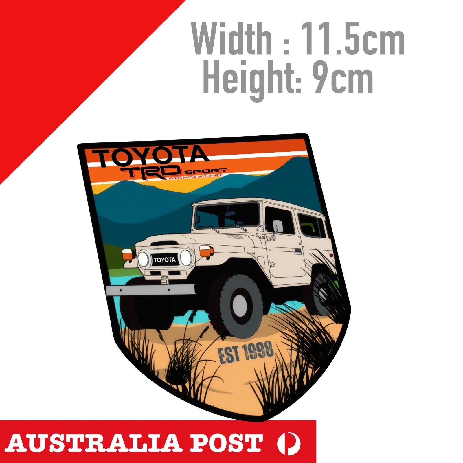 Toyota LAND CRUISER TRD  1998 , Toyota  Logo, Hilux, 4WD, Off Road Sticker