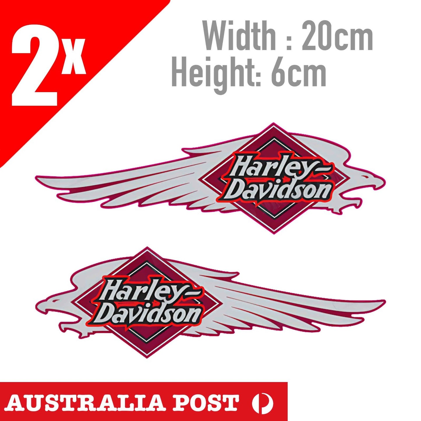 Harley Davidson Motorcycle Eagle Head Logo, Harley Fuel Tank , Helmet  Stickers
